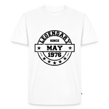 Legendary since May 1976 - Birthday - Men's Premium Organic T-Shirt - white - Front - Nico (187cm)