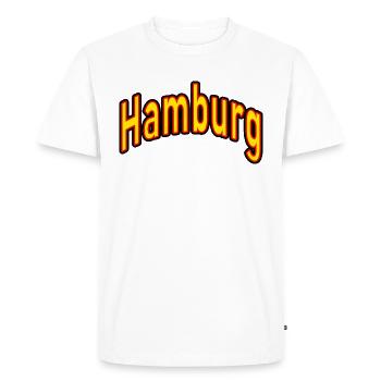 Hambourg - T-shirt Premium bio Homme - blanc - Devant - Nico (187cm)