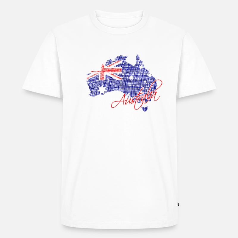 Australien - Australia - Männer Premium Bio T-Shirt - Weiß