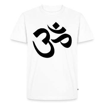 Om Ornament - T-shirt Premium bio Homme - blanc - Devant - Nico (187cm)
