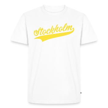 Stockholm - T-shirt Premium bio Homme - blanc - Devant - Nico (187cm)