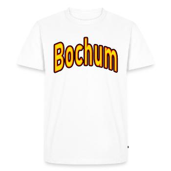 Bochum - T-shirt Premium bio Homme - blanc - Devant - Nico (187cm)