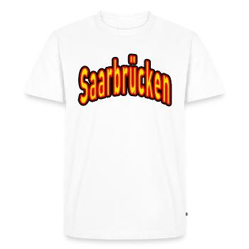 Sarrebruck - T-shirt Premium bio Homme - blanc - Devant - Nico (187cm)