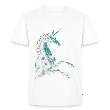 Licorne magique / Esprit Licorne - T-shirt Premium bio Homme - blanc - Devant - Nico (187cm)