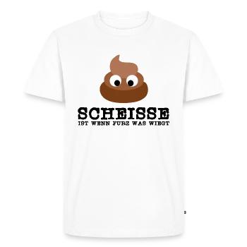 Shit shit heap pile shit gift - Men's Premium Organic T-Shirt - white - Front - Nico (187cm)