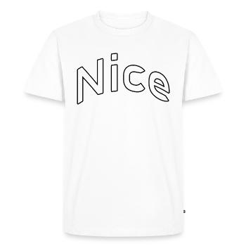 Gentil - T-shirt Premium bio Homme - blanc - Devant - Nico (187cm)