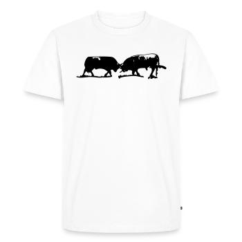 tras_os_montes - T-shirt Premium bio Homme - blanc - Devant - Nico (187cm)