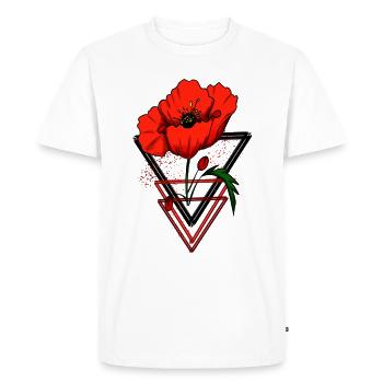 poppie - T-shirt Premium bio Homme - blanc - Devant - Nico (187cm)