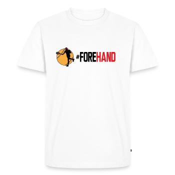 #Forehand Tennis - T-shirt Premium bio Homme - blanc - Devant - Nico (187cm)