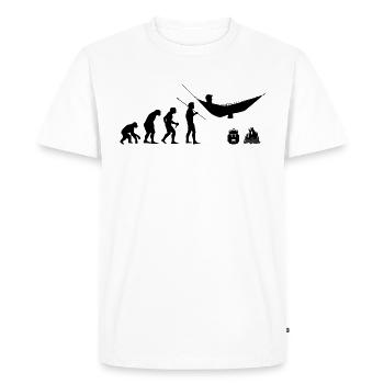Survie en plein air - T-shirt Premium bio Homme - blanc - Devant - Nico (187cm)