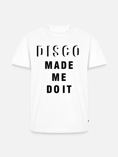 disco - Men's Premium Organic T-Shirt - white