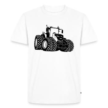 Tractor - Tractor - Tractor - Farmer - Men's Premium Organic T-Shirt - white - Front - Nico (187cm)