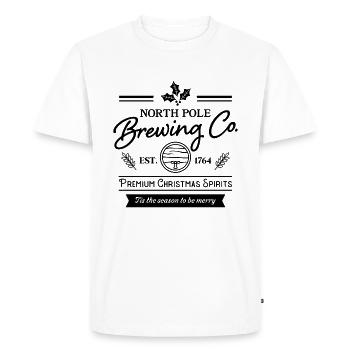 North Pole Brewing Co. - T-shirt Premium bio Homme - blanc - Devant - Nico (187cm)