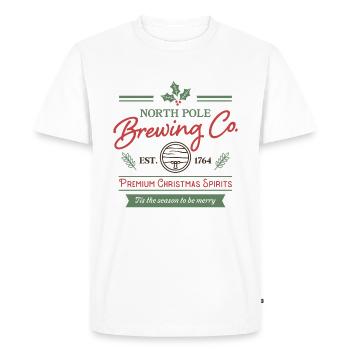 North Pole Brewing Co. - T-shirt Premium bio Homme - blanc - Devant - Nico (187cm)