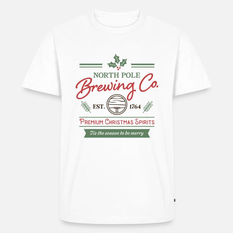 North Pole Brewing Co. - Männer Premium Bio T-Shirt - Weiß