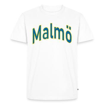 Malmö - T-shirt Premium bio Homme - blanc - Devant - Nico (187cm)
