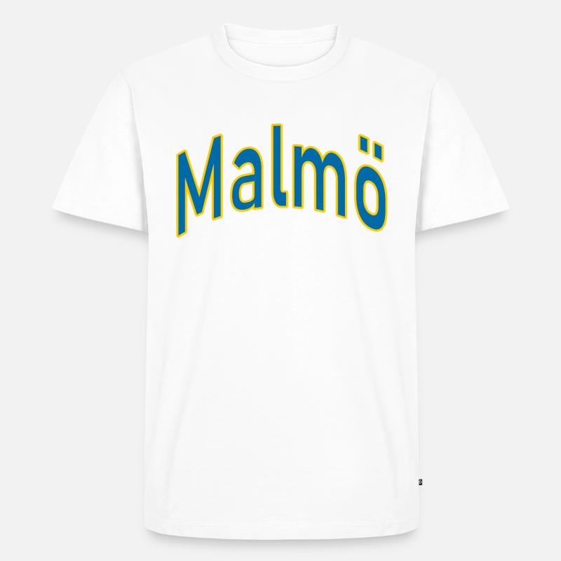 Malmö - Männer Premium Bio T-Shirt - Weiß