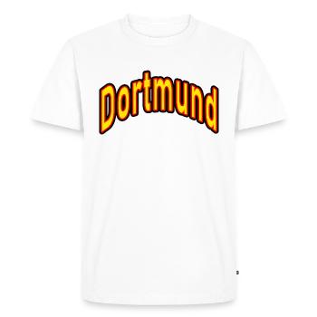 Dortmund - Men's Premium Organic T-Shirt - white - Front - Nico (187cm)