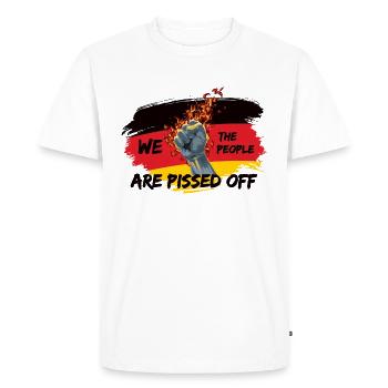 Germany Flag People - Men's Premium Organic T-Shirt - white - Front - Nico (187cm)