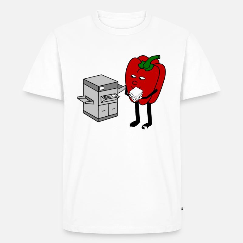 Paprikant - Männer Premium Bio T-Shirt - Weiß
