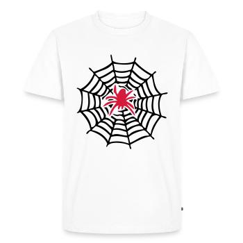 spider man toile d'Araignée - T-shirt Premium bio Homme - blanc - Devant - Nico (187cm)