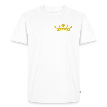 SUPER GODFATHER! - Men's Premium Organic T-Shirt - white - Front - Nico (187cm)