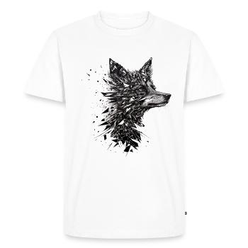 Renard Renard Motif Animaux Cadeau Art Animal Motif - T-shirt Premium bio Homme - blanc - Devant - Nico (187cm)