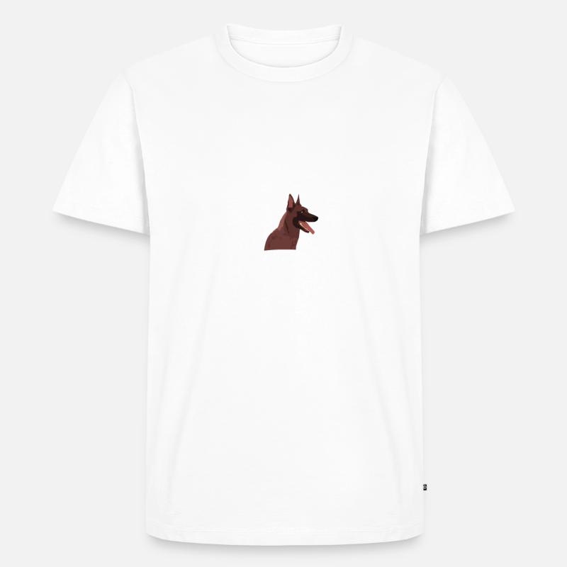 Malinois - Männer Premium Bio T-Shirt - Weiß