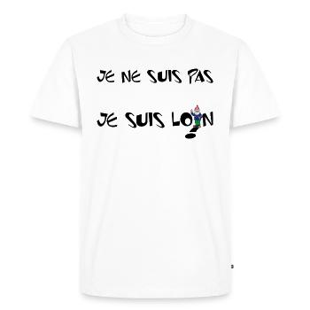 illusion d'optique - T-shirt Premium bio Homme - blanc - Devant - Nico (187cm)