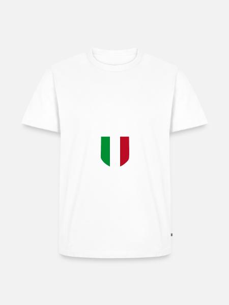 Italia - Männer Premium Bio T-Shirt - Weiß
