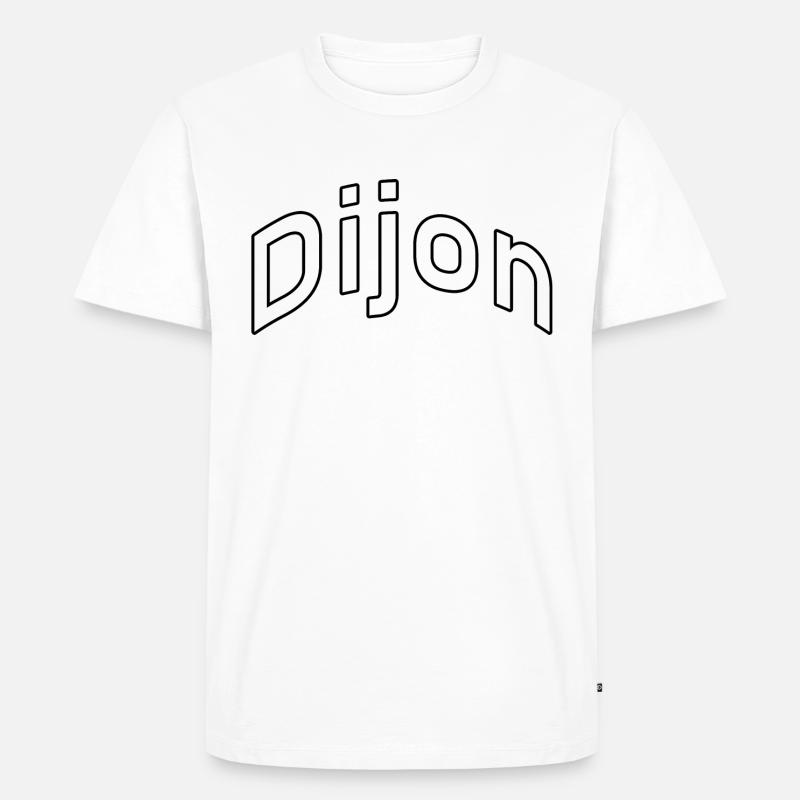 Dijon - Männer Premium Bio T-Shirt - Weiß