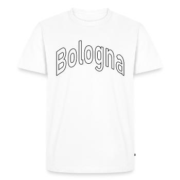 Bologne - T-shirt Premium bio Homme - blanc - Devant - Nico (187cm)