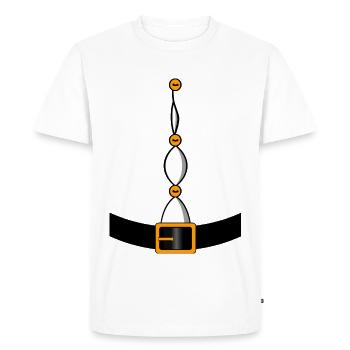 Père Noël - Santa Claus - Christmas - xmas - T-shirt Premium bio Homme - blanc - Devant - Nico (187cm)