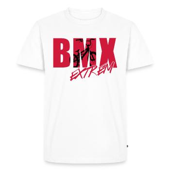 bmx 2_2c - Men's Premium Organic T-Shirt - white - Front - Nico (187cm)