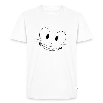 Happy - T-shirt Premium bio Homme - blanc - Devant - Nico (187cm)