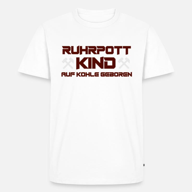 Ruhrpott Kind - Männer Premium Bio T-Shirt - undefined