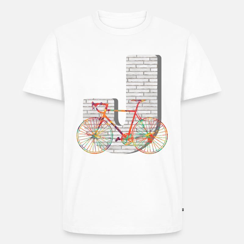 fahrrad e 249 j - Männer Premium Bio T-Shirt - Weiß