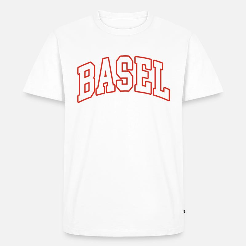 Basel - Männer Premium Bio T-Shirt - Weiß