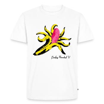 The Velvet Octopus & Pulpo - T-shirt Premium bio Homme - blanc - Devant - Nico (187cm)