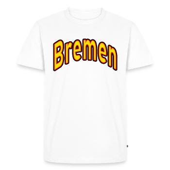 Brême - T-shirt Premium bio Homme - blanc - Devant - Nico (187cm)