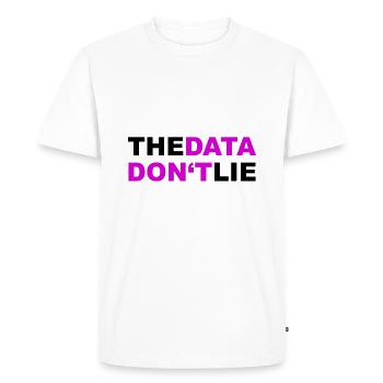 Data Privacy GDPR Gift - Men's Premium Organic T-Shirt - white - Front - Nico (187cm)