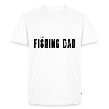 the fishing dad the walking design - Men's Premium Organic T-Shirt - white - Front - Nico (187cm)