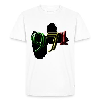 971 - T-shirt Premium bio Homme - blanc - Devant - Nico (187cm)