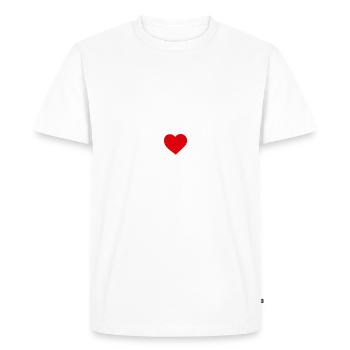 I Love Mowing Robot - Men's Premium Organic T-Shirt - white - Front - Nico (187cm)