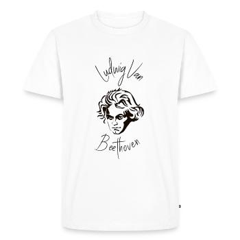 Ludwig van Beethoven - Compositeur, Musique classique - T-shirt Premium bio Homme - blanc - Devant - Nico (187cm)
