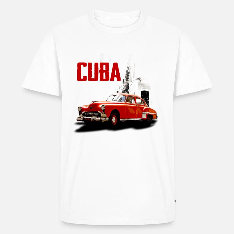 cubancar - Männer Premium Bio T-Shirt - Weiß