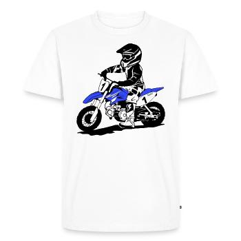 Motocross Enfants - KIDS MX - T-shirt Premium bio Homme - blanc - Devant - Nico (187cm)