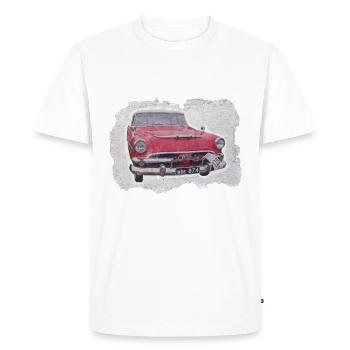 red car - Men's Premium Organic T-Shirt - white - Front - Nico (187cm)