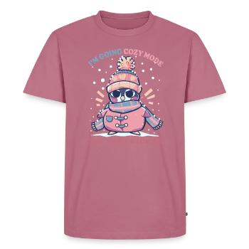 Mode Cosy - T-shirt Premium bio Homme - mauve - Devant - Nico (187cm)