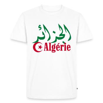 Algeria - Men's Premium Organic T-Shirt - white - Front - Nico (187cm)